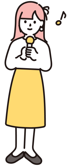 歌うイラスト